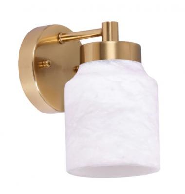 TUFO White Jar Alabaster/Brass Highlight Wall Light